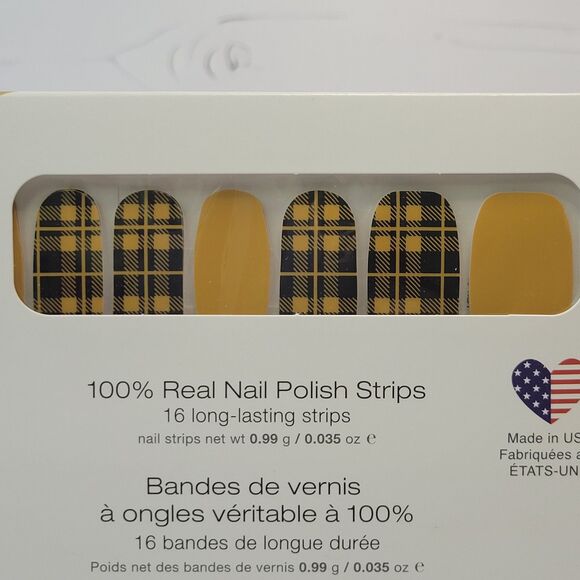Color Street Breaking Plaid nail polish strips NIP - Picture 2 of 5